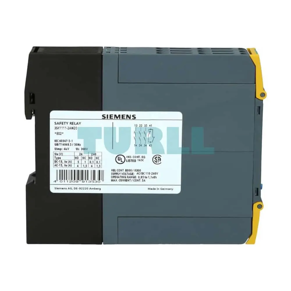 3SK1111-2AW20 Siemens SIRIUS Safety Relay Basic Unit Standard Original Brand New 3 3SK1111-2AW20 Siemens SIRIUS Safety Relay Basic Unit Standard