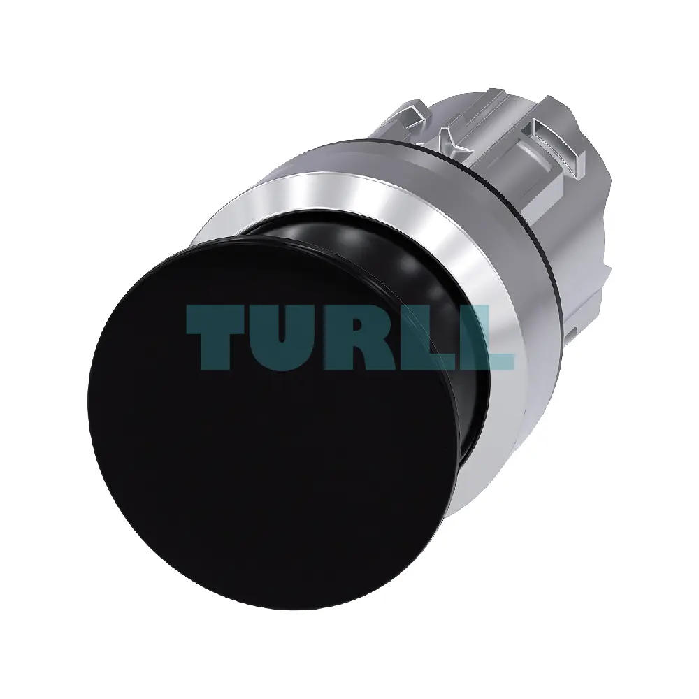 Siemens 3SU1050-1AD10-0AA0 Mushroom Pushbutton, 22mm, Metal, Momentary, Black Original Brand New 3 Siemens 3SU1050-1AD10-0AA0 Mushroom Pushbutton, 22mm, Metal, Momentary, Black Original Brand New - Image 3