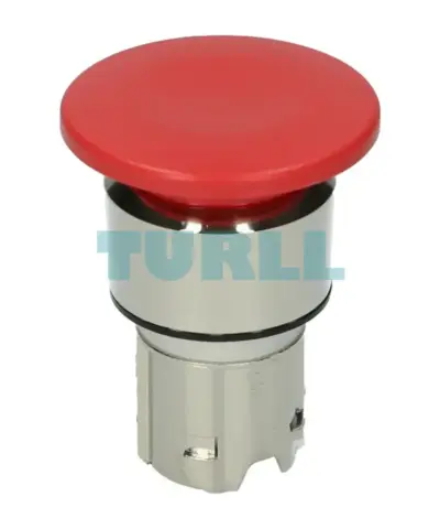 Siemens 3SU1050-1BA20-0AA0 Red Mushroom Pushbutton, 22mm, Round Metal, Latching
