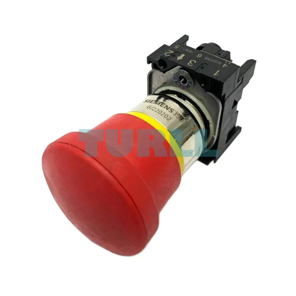 Siemens 3SU1050-1HA20-0AA0 Emergency Stop Mushroom Pushbutton, 22mm, Red, Metal Original Brand New 1 Siemens 3SU1050-1HA20-0AA0 Emergency Stop Mushroom Pushbutton, 22mm, Red, Metal