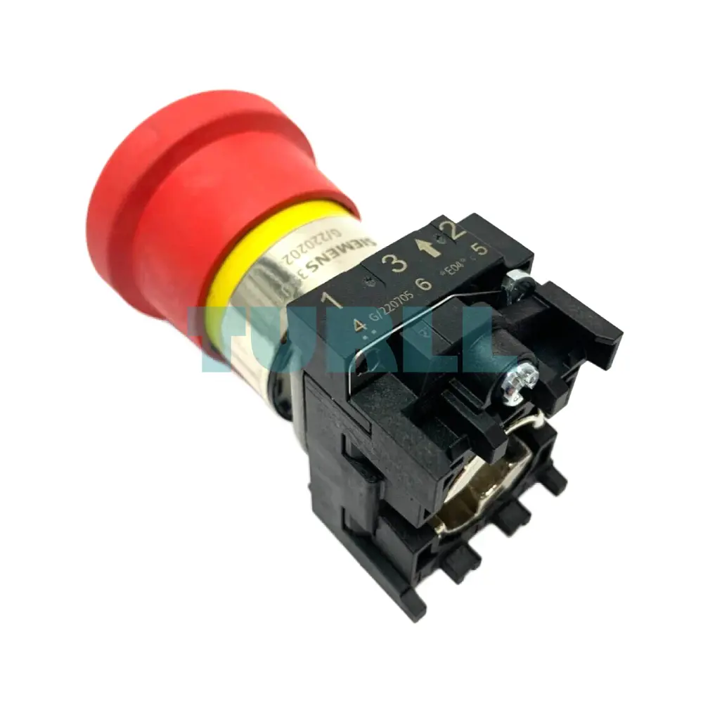 Siemens 3SU1050-1HA20-0AA0 Emergency Stop Mushroom Pushbutton, 22mm, Red, Metal Original Brand New 5 Siemens 3SU1050-1HA20-0AA0 Emergency Stop Mushroom Pushbutton, 22mm, Red, Metal