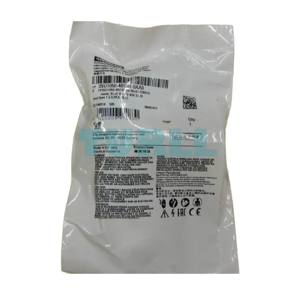 Siemens 3SU1050-4BC01-0AA0 RONIS Key-Operated Switch, SB30 Lock, 22mm Metal, 2 Positions Original Brand New 3 Siemens 3SU1050-4BC01-0AA0 RONIS Key-Operated Switch, SB30 Lock, 22mm Metal, 2 Positions