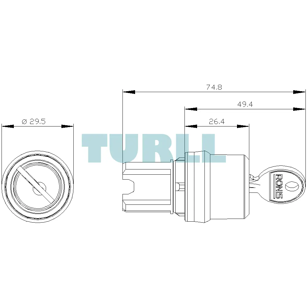 Siemens 3SU1050-4BC01-0AA0 RONIS Key-Operated Switch, SB30 Lock, 22mm Metal, 2 Positions Original Brand New 4 Siemens 3SU1050-4BC01-0AA0 RONIS Key-Operated Switch, SB30 Lock, 22mm Metal, 2 Positions