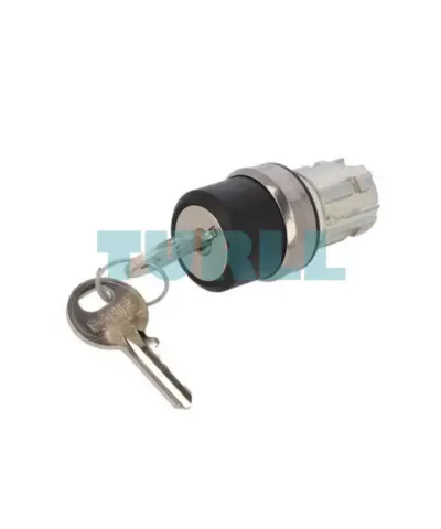 Siemens 3SU1050-4BF01-0AA0 RONIS Key-Operated Switch, 22 mm Metal, SB30 Lock, 2 Positions (O-I)