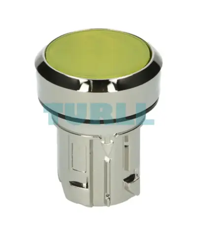 Siemens 3SU1051-0AA30-0AA0 Illuminated Pushbutton Switch, 22mm, Metal Yellow, Latching