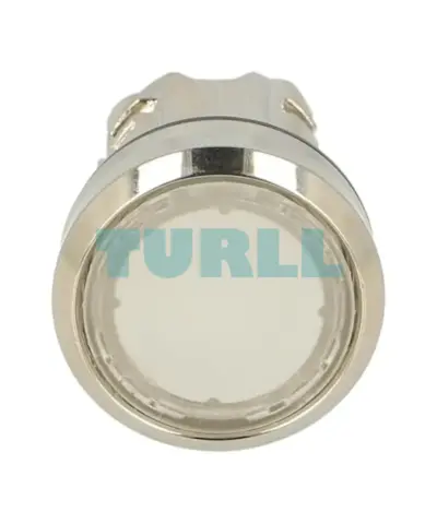 Siemens 3SU1051-0AB70-0AA0 Illuminated Pushbutton, 22mm Round, Metal, Shiny Clear