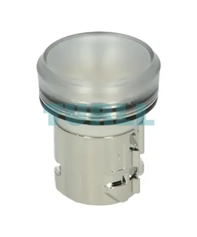 Siemens 3SU1051-6AA70-0AA0 Round Metal Indicator Light, 22mm, Clear Lens, Shiny Finish