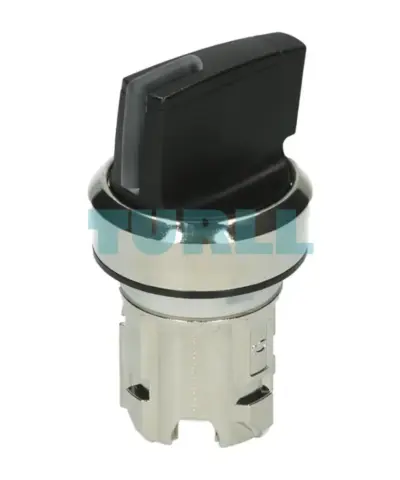 Siemens 3SU1052-2BF10-0AA0 Illuminable Selector Switch, 22mm, Metal, Black, 2 Positions