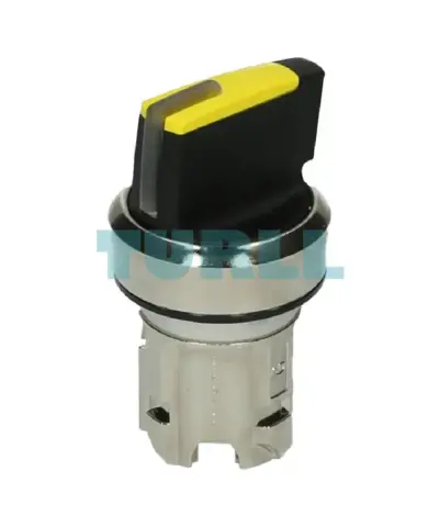 Siemens 3SU1052-2BF30-0AA0 Illuminable Selector Switch, 22mm, Metal, Yellow, 2 Positions O-I