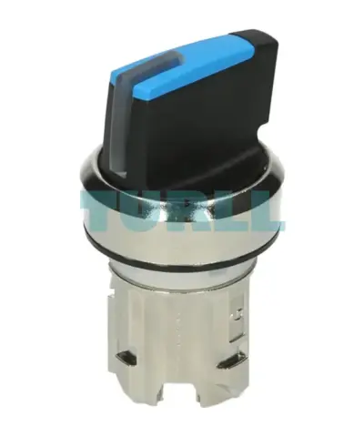 Siemens 3SU1052-2BF50-0AA0 Illuminable Selector Switch, 22mm, Blue Metal, Latching