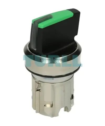 Siemens 3SU1052-2BM40-0AA0 Illuminated Selector Switch, 22mm Metal Green, 3-Position Momentary