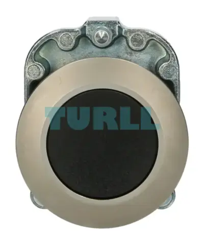 Siemens 3SU1060-0JA10-0AA0 Black Metal Pushbutton, 30mm, Latching, Push-to-Release