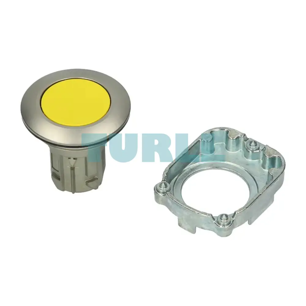 Siemens 3SU1060-0JB30-0AA0 Yellow Metal Pushbutton, 30 mm, Flush Mount Momentary Contact Original Brand New 3 Siemens 3SU1060-0JB30-0AA0 Yellow Metal Pushbutton, 30 mm, Flush Mount Momentary Contact