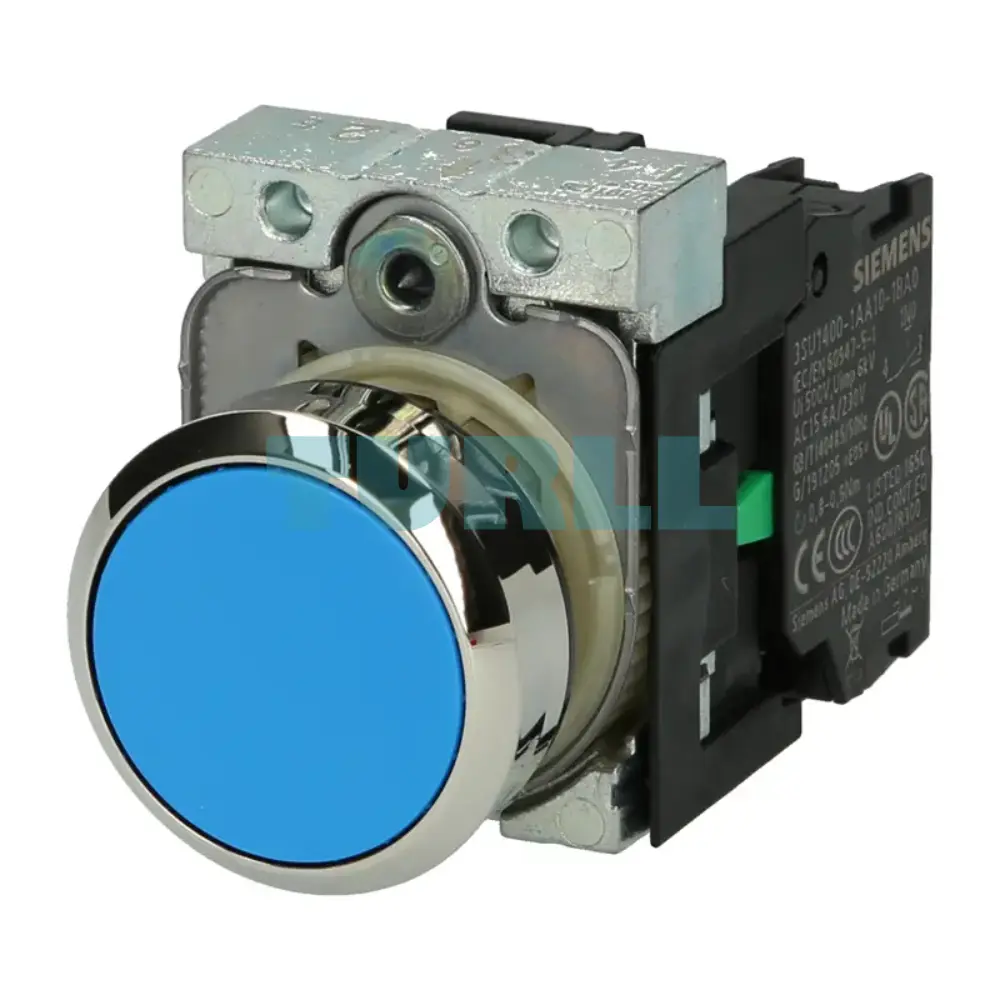 Siemens 3SU1150-0AB50-1BA0 Blue Metal 22mm Round Pushbutton, Momentary Contact, Screw Terminal Original Brand New 1 Siemens 3SU1150-0AB50-1BA0 Blue Metal 22mm Round Pushbutton, Momentary Contact, Screw Terminal