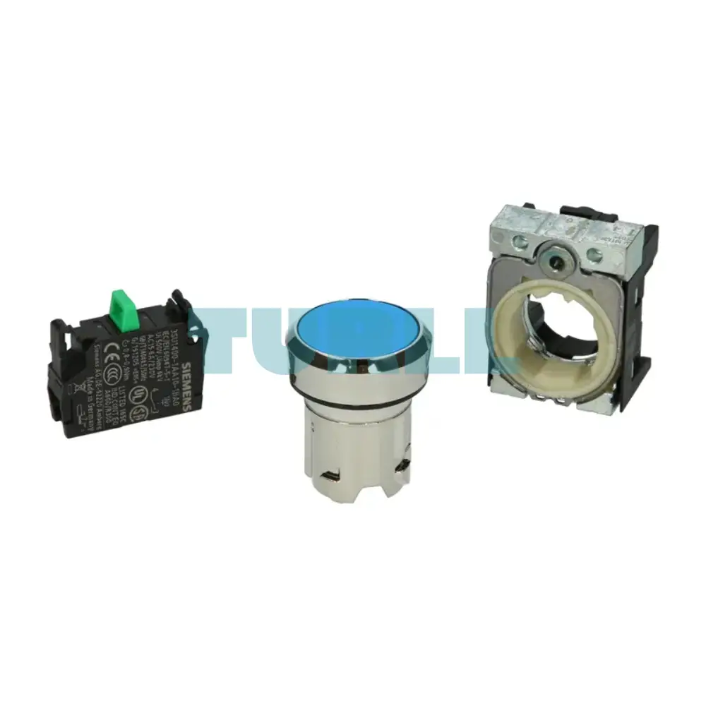 Siemens 3SU1150-0AB50-1BA0 Blue Metal 22mm Round Pushbutton, Momentary Contact, Screw Terminal Original Brand New 3 Siemens 3SU1150-0AB50-1BA0 Blue Metal 22mm Round Pushbutton, Momentary Contact, Screw Terminal