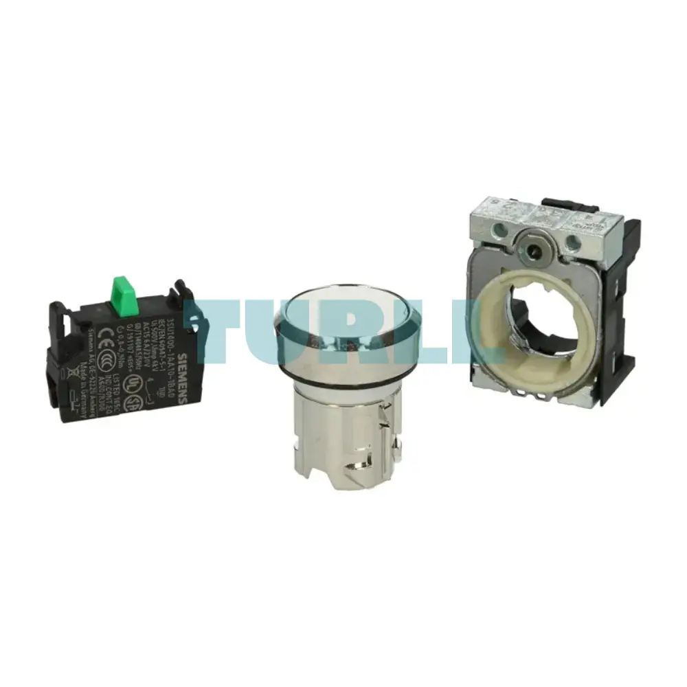 Siemens 3SU1150-0AB60-1BA0 Metal Pushbutton Switch, 22mm, White Flat Momentary, 1NO Original Brand New 4 Siemens 3SU1150-0AB60-1BA0 Metal Pushbutton Switch, 22mm, White Flat Momentary, 1N