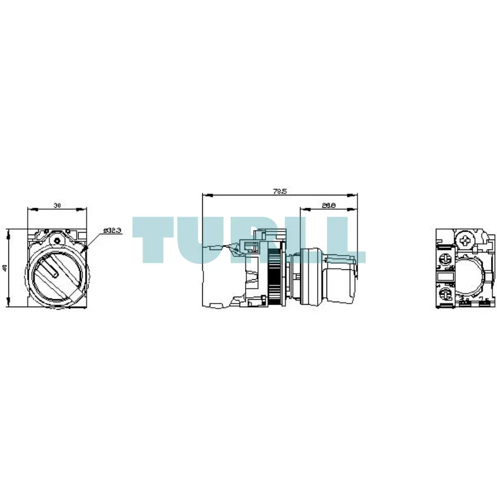 Siemens 3SU1150-2BF60-1BA0 Illuminated Selector Switch, 22 mm, Metal, White, 2-Position Original Brand New 3 Siemens 3SU1150-2BF60-1BA0 Illuminated Selector Switch, 22 mm, Metal, White, 2-Position