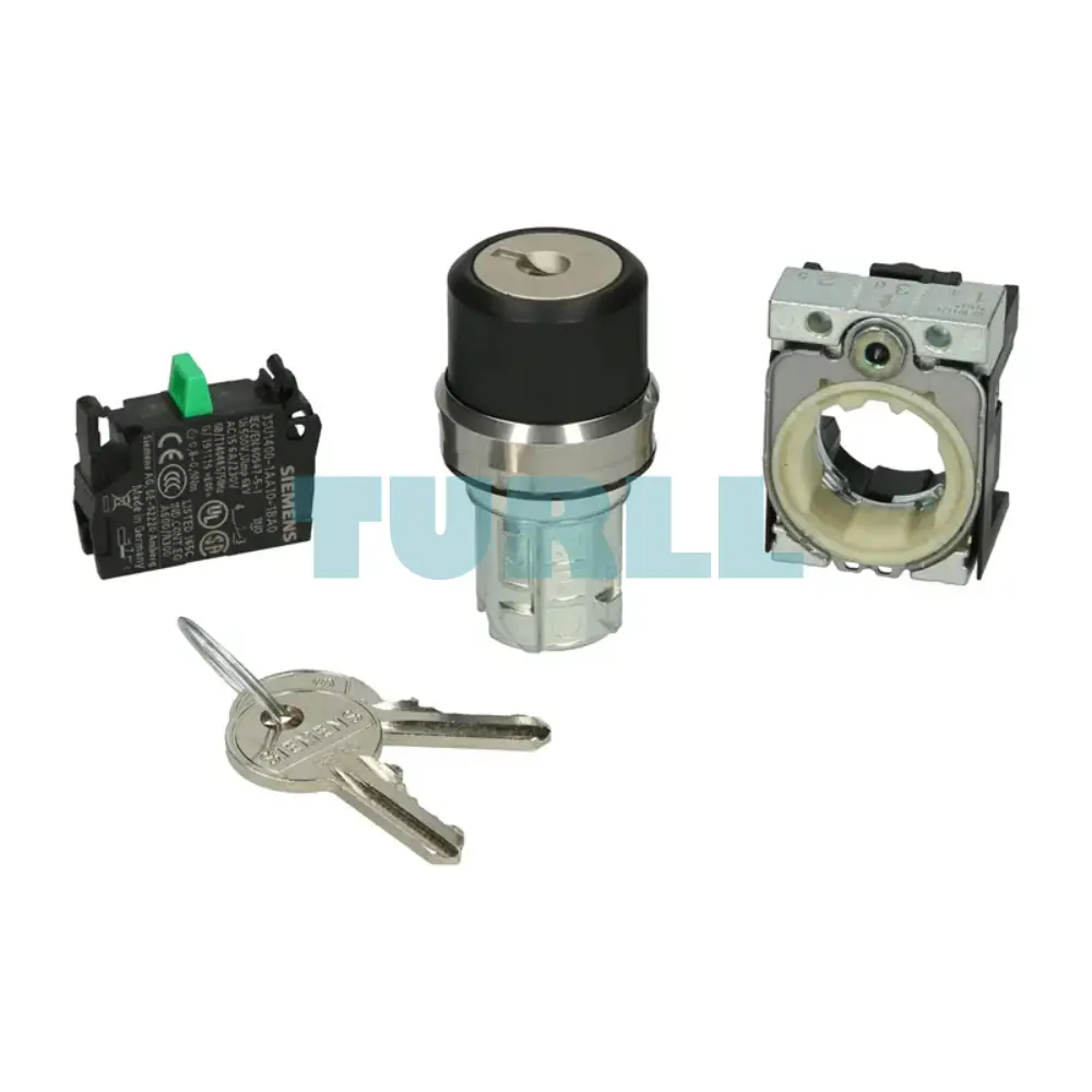 Siemens 3SU1150-4BF11-1BA0 RONIS Key-Operated Switch, 22mm, Metal, 2 Keys, 2 Positions Original Brand New 4 Siemens 3SU1150-4BF11-1BA0 RONIS Key-Operated Switch, 22mm, Metal, 2 Keys, 2 Positions