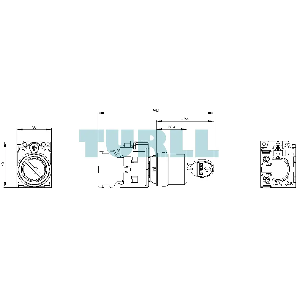 Siemens 3SU1150-4BF11-1BA0 RONIS Key-Operated Switch, 22mm, Metal, 2 Keys, 2 Positions Original Brand New 6 Siemens 3SU1150-4BF11-1BA0 RONIS Key-Operated Switch, 22mm, Metal, 2 Keys, 2 Positions