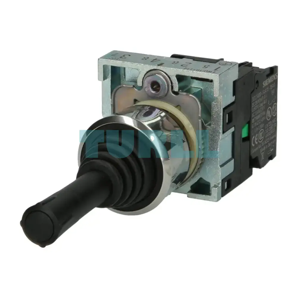 Siemens 3SU1150-7AA88-1NA0 Coordinate Switch, 22 mm Metal Round, Black, 2-Position, Horizontal Latching Original Brand New 1 Siemens 3SU1150-7AA88-1NA0 Coordinate Switch, 22 mm Metal Round, Black, 2-Position, Horizontal Latching