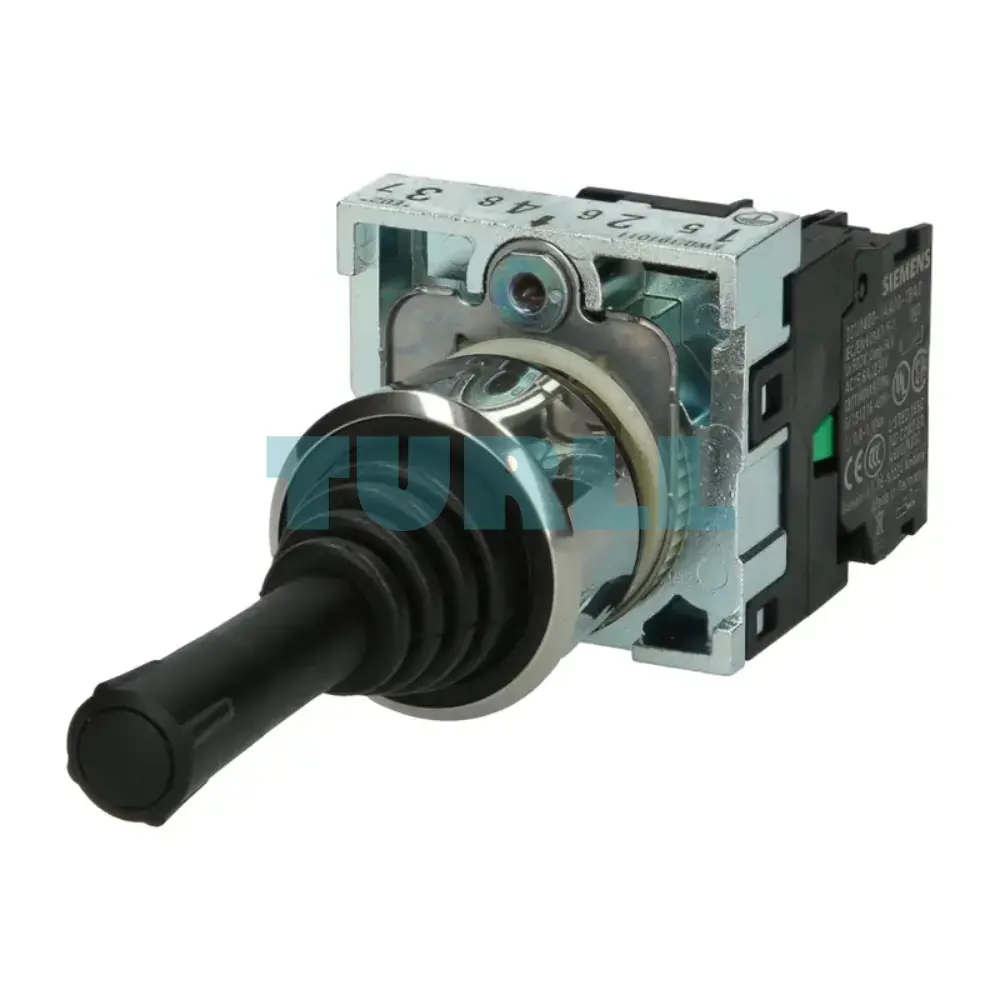 Siemens 3SU1150-7AB88-1NA0 Coordinate Switch 22mm Round, Black, Metal Shiny, 2-Position Original Brand New 1 Siemens 3SU1150-7AB88-1NA0 Coordinate Switch 22mm Round, Black, Metal Shiny, 2-Position