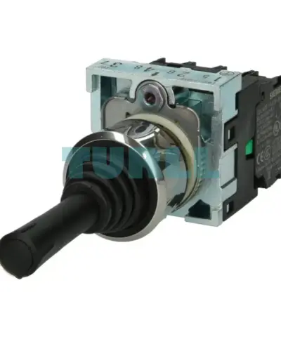 Siemens 3SU1150-7AE88-1QA0 Coordinate Switch, 22 mm Metal, 4-Position, Latching, Black
