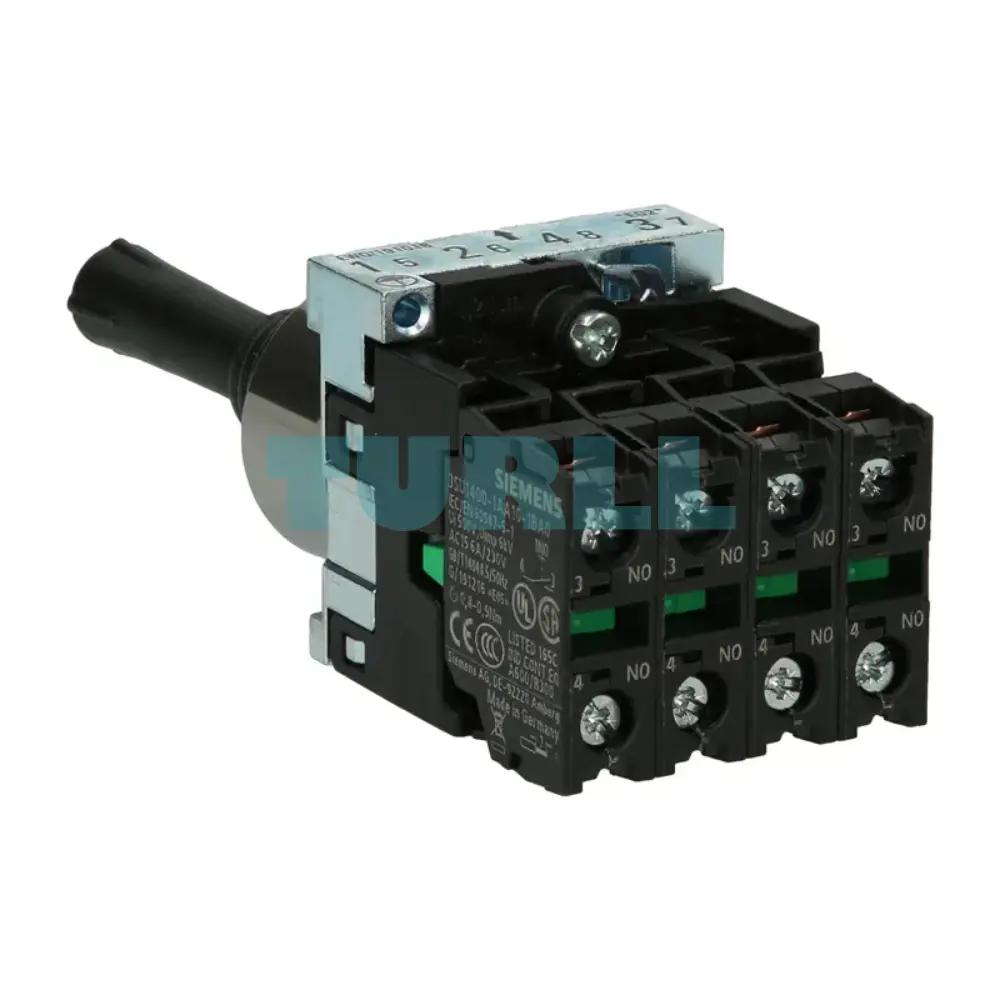 Siemens 3SU1150-7AE88-1QA0 Coordinate Switch, 22 mm Metal, 4-Position, Latching, Black Original Brand New 5 Siemens 3SU1150-7AE88-1QA0 Coordinate Switch, 22 mm Metal, 4-Position, Latching, Black