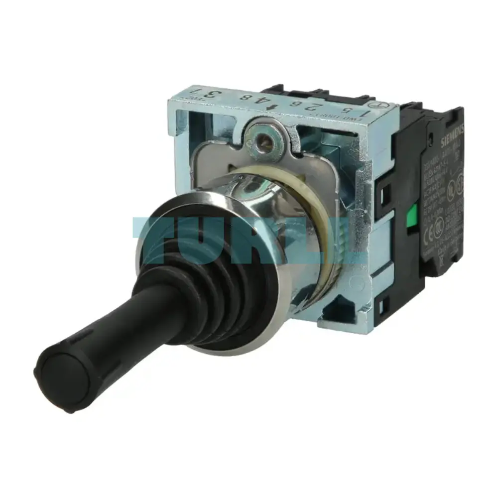 Siemens 3SU1150-7AF88-1QA0 Coordinate Switch, 22 mm, Metal Round Black, 4 Momentary Original Brand New 1 Siemens 3SU1150-7AF88-1QA0 Coordinate Switch, 22 mm, Metal Round Black, 4 Momentary