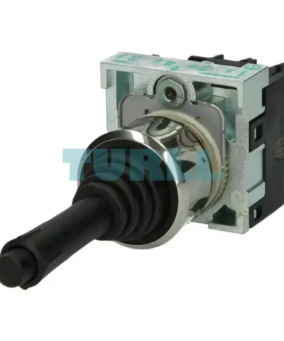 Siemens 3SU1150-7BC88-1NA0 Coordinate Switch, 22 mm Round Metal, Black, 2-Position Momentary