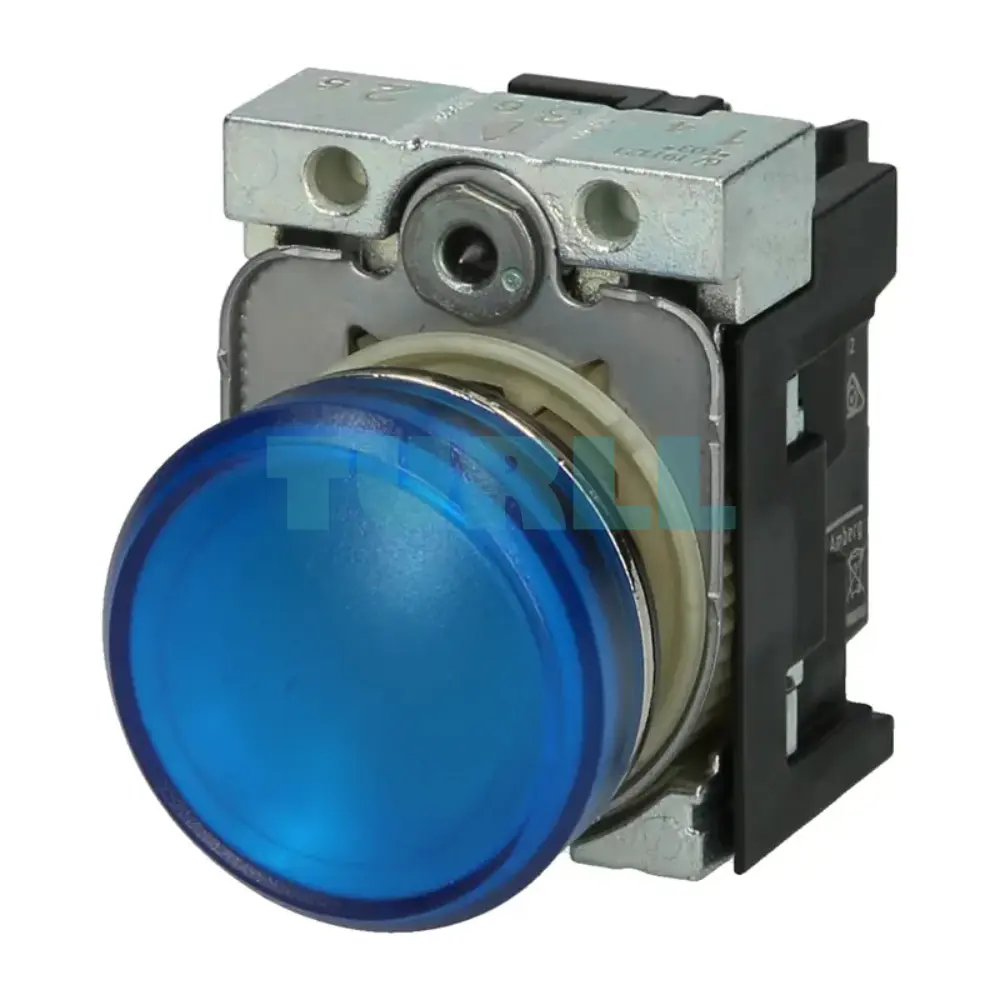 Siemens 3SU1152-6AA50-1AA0 Indicator Light, 22mm Blue LED, Metal, Round, Smooth Lens, 24V AC/DC Original Brand New 1 Siemens 3SU1152-6AA50-1AA0 Indicator Light, 22mm Blue LED, Metal, Round, Smooth Lens, 24V AC/DC