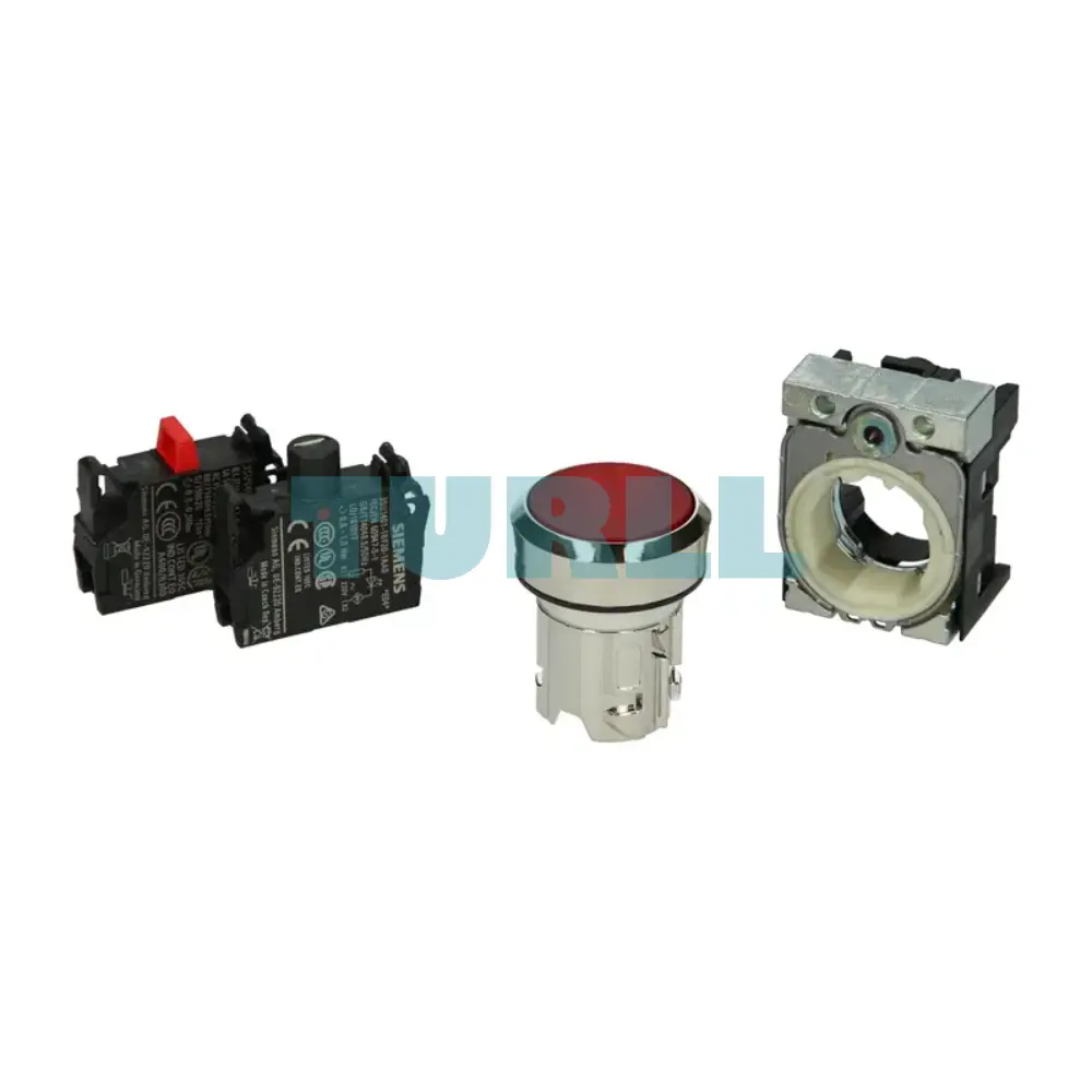 Siemens 3SU1156-0AB20-1CA0 Illuminated Pushbutton 22mm, Red, Flat Momentary, LED 230V AC Original Brand New 5 Siemens 3SU1156-0AB20-1CA0 Illuminated Pushbutton 22mm, Red, Flat Momentary, LED 230V AC
