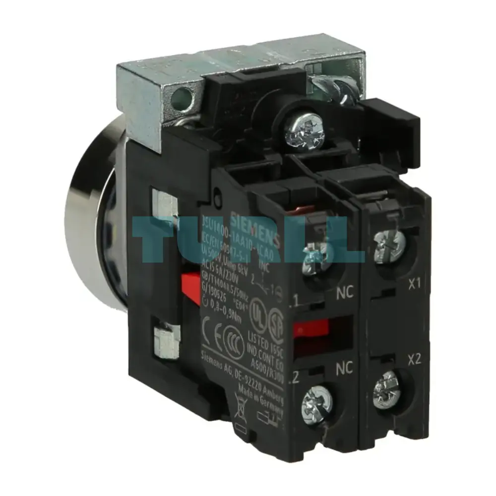 Siemens 3SU1156-0AB20-1CA0 Illuminated Pushbutton 22mm, Red, Flat Momentary, LED 230V AC Original Brand New 4 Siemens 3SU1156-0AB20-1CA0 Illuminated Pushbutton 22mm, Red, Flat Momentary, LED 230V AC