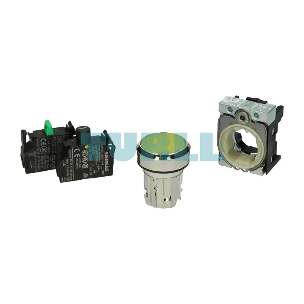 Siemens 3SU1156-0AB30-1BA0 Illuminated Pushbutton, 22mm, Metal Yellow, Flat Momentary, 230V AC Original Brand New 3 Siemens 3SU1156-0AB30-1BA0 Illuminated Pushbutton, 22mm, Metal Yellow, Flat Momentary, 230V AC