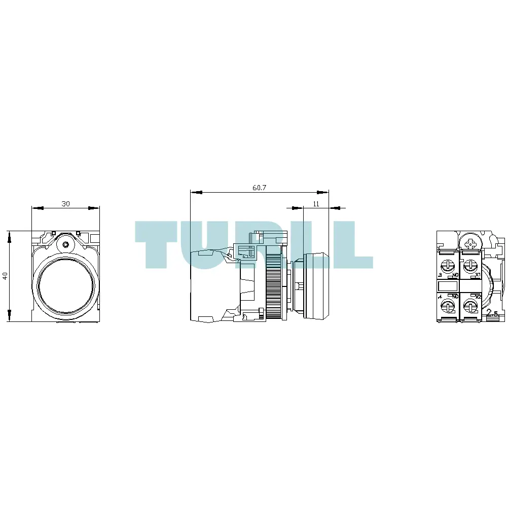 Siemens 3SU1156-0AB30-1BA0 Illuminated Pushbutton, 22mm, Metal Yellow, Flat Momentary, 230V AC Original Brand New 5 Siemens 3SU1156-0AB30-1BA0 Illuminated Pushbutton, 22mm, Metal Yellow, Flat Momentary, 230V AC