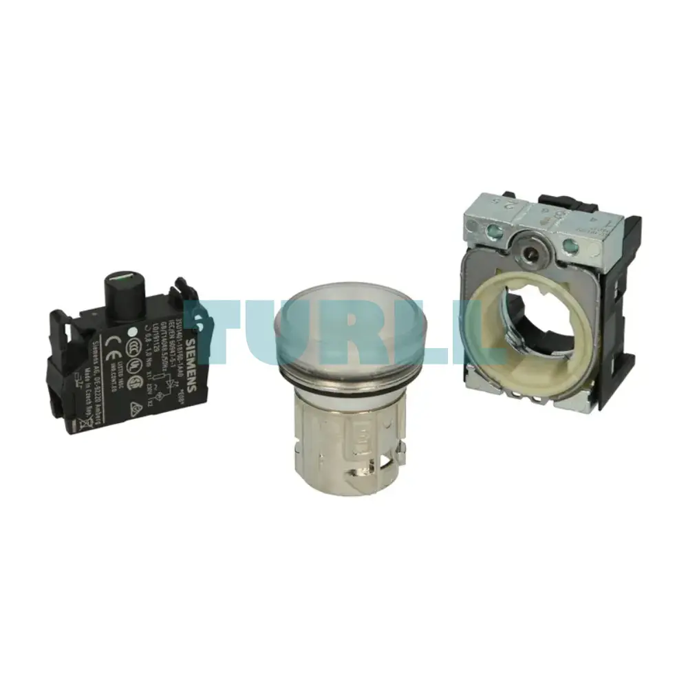 Siemens 3SU1156-6AA70-1AA0 SIRIUS ACT Indicator Light, 22mm Round Metal, Clear Lens, 230V AC LED Original Brand New 3 Siemens 3SU1156-6AA70-1AA0 SIRIUS ACT Indicator Light, 22mm Round Metal, Clear Lens, 230V AC LED