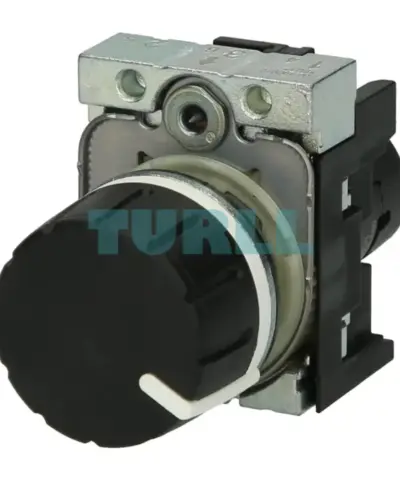 Siemens 3SU1250-2PV10-1AA0 Potentiometer 22 mm, Compact Metal Black, 470kΩ, Holder