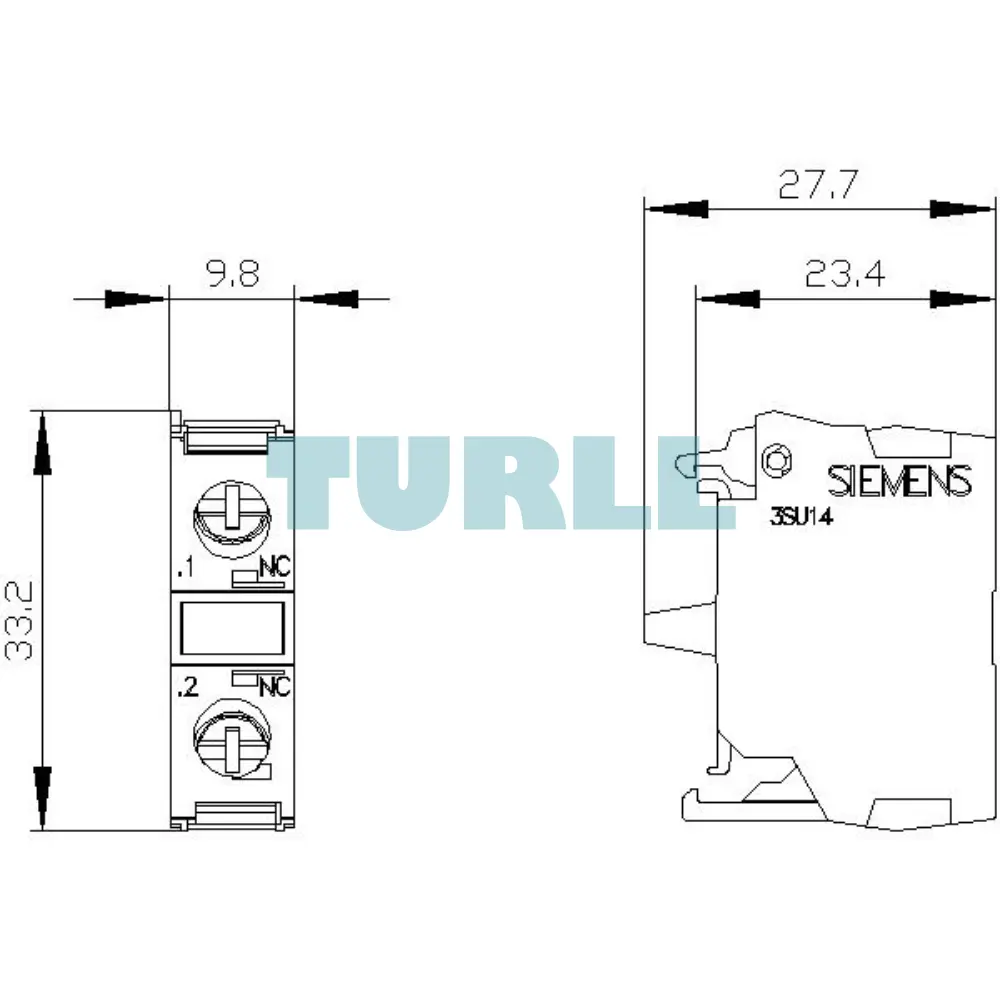 Siemens 3SU1400-1AA10-1CA0 Contact Module, 1 NC Contact, Screw Terminal, Front Plate Mounting Original Brand New 6 Siemens 3SU1400-1AA10-1CA0 Contact Module, 1 NC Contact, Screw Terminal, Front Plate Mounting