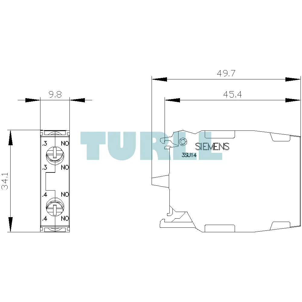 Siemens 3SU1400-1AA10-1DA0 Contact Module, 2 NO, Screw Terminal, Front Plate Mounting Original Brand New 3 Siemens 3SU1400-1AA10-1DA0 Contact Module, 2 NO, Screw Terminal, Front Plate Mounting