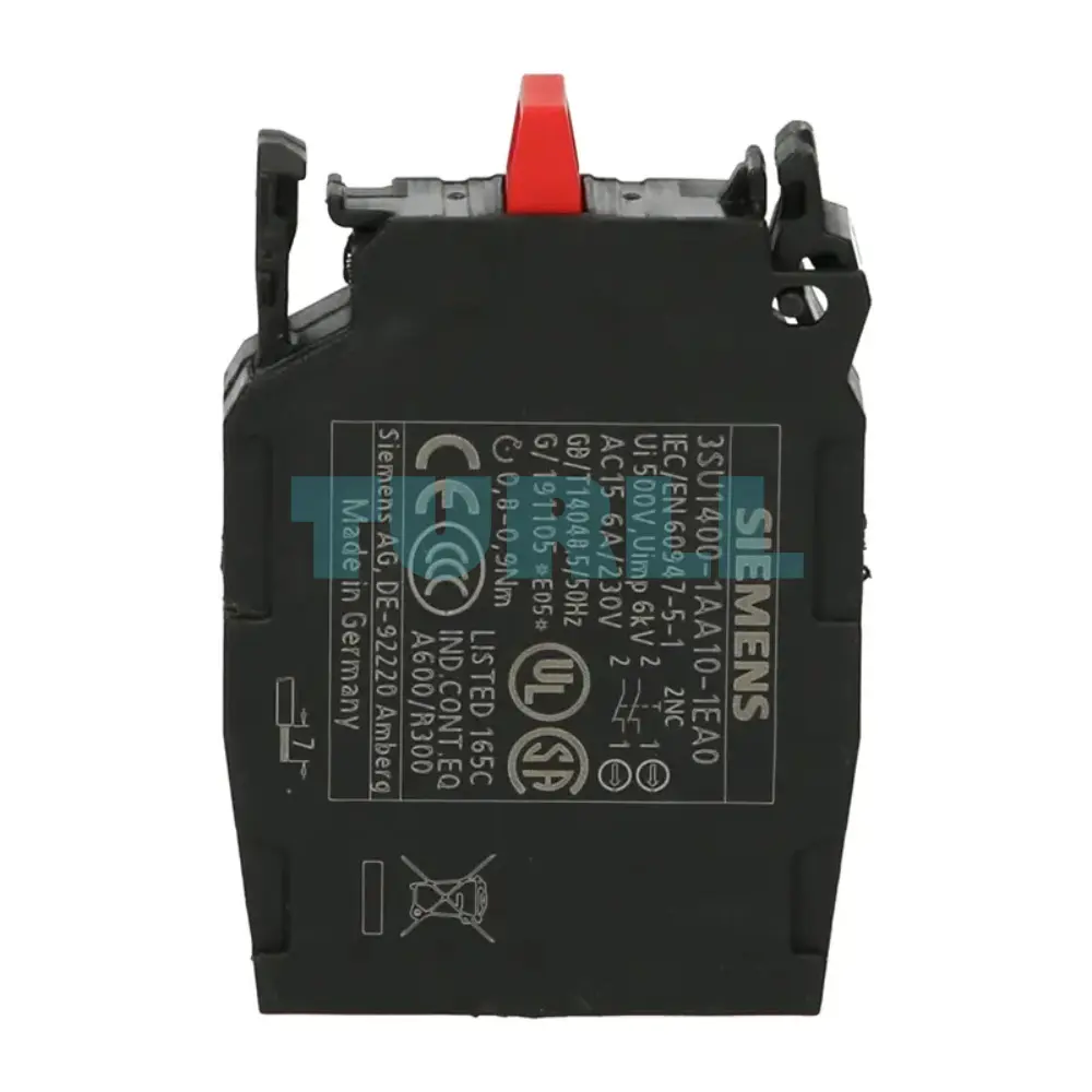 Siemens 3SU1400-1AA10-1EA0 Contact Module, 2 NC Contacts, Screw Terminal, Front Plate Mounting Original Brand New 2 Siemens 3SU1400-1AA10-1EA0 Contact Module, 2 NC Contacts, Screw Terminal, Front Plate Mounting