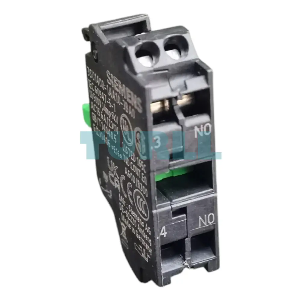 Siemens 3SU1400-1AA10-3BA0 Contact Module, 1 NO, Spring-Type Terminal, Front Plate Mount Original Brand New 2 Siemens 3SU1400-1AA10-3BA0 Contact Module, 1 NO, Spring-Type Terminal, Front Plate Mount