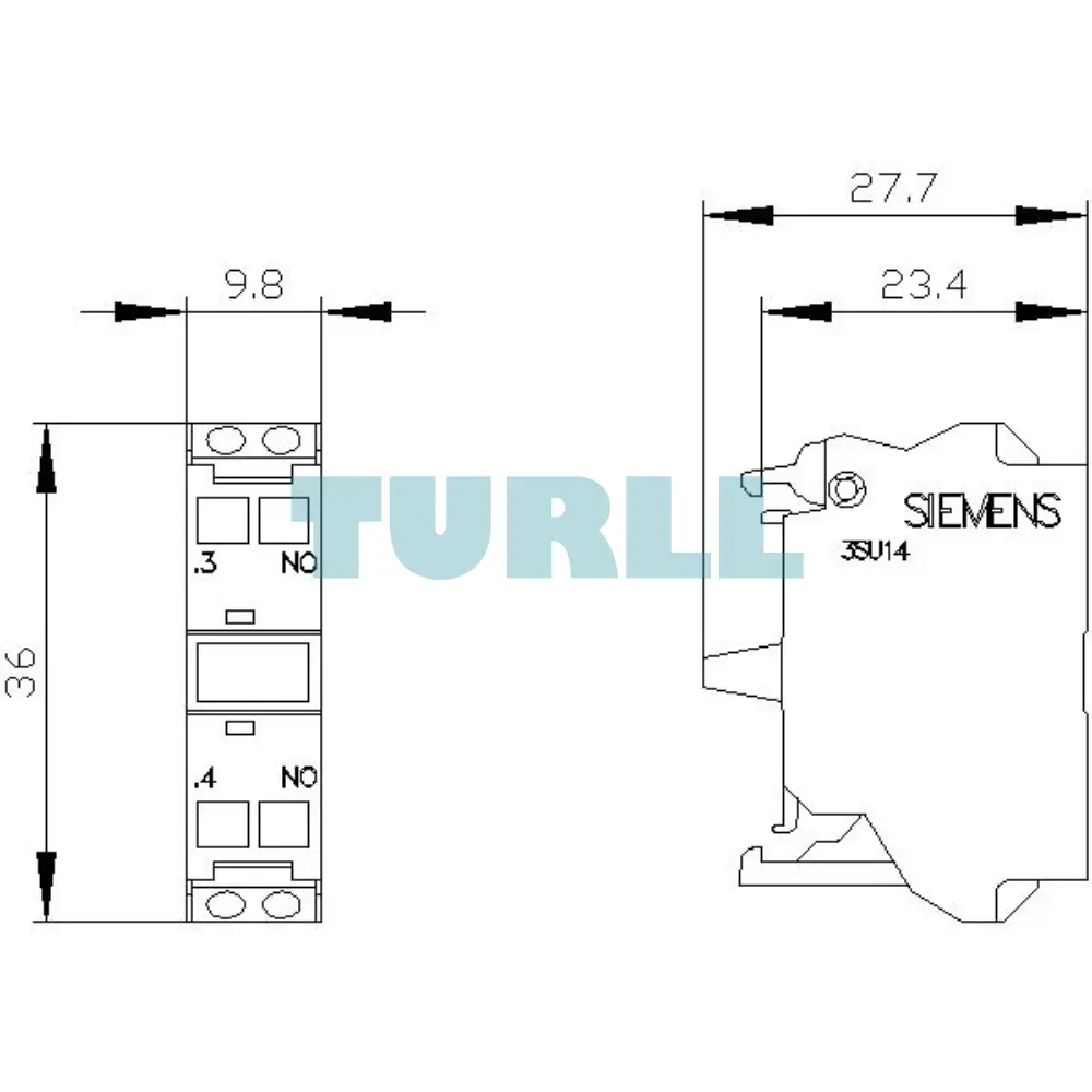 Siemens 3SU1400-1AA10-3BA0 Contact Module, 1 NO, Spring-Type Terminal, Front Plate Mount Original Brand New 6 Siemens 3SU1400-1AA10-3BA0 Contact Module, 1 NO, Spring-Type Terminal, Front Plate Mount