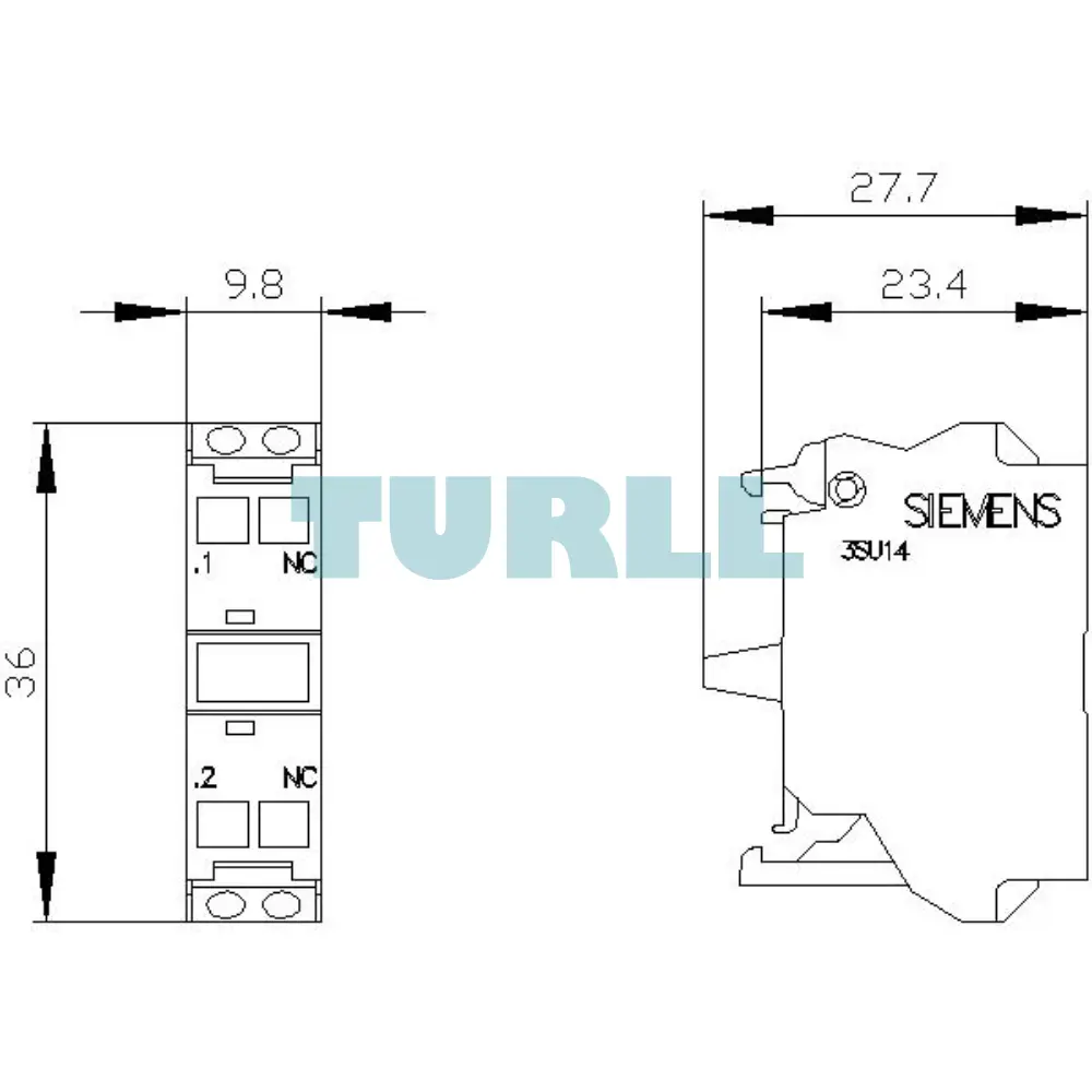 Siemens 3SU1400-1AA10-3CA0 Contact Module, 1 NC, Spring-Type Terminal, Front Plate Mounting Original Brand New 6 Siemens 3SU1400-1AA10-3CA0 Contact Module, 1 NC, Spring-Type Terminal, Front Plate Mounting