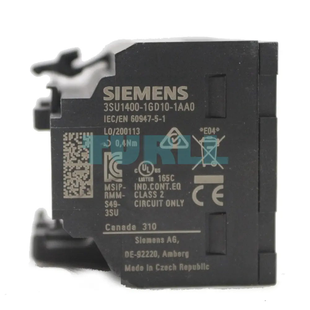 Siemens 3SU1400-1GD10-1AA0 IO-Link Electronics Module for ID Key-Operated Switch, 24V DC