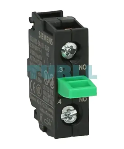 Siemens 3SU1400-2AA10-1BA0 Contact Module, 1 NO Contact, Screw-Type Terminal