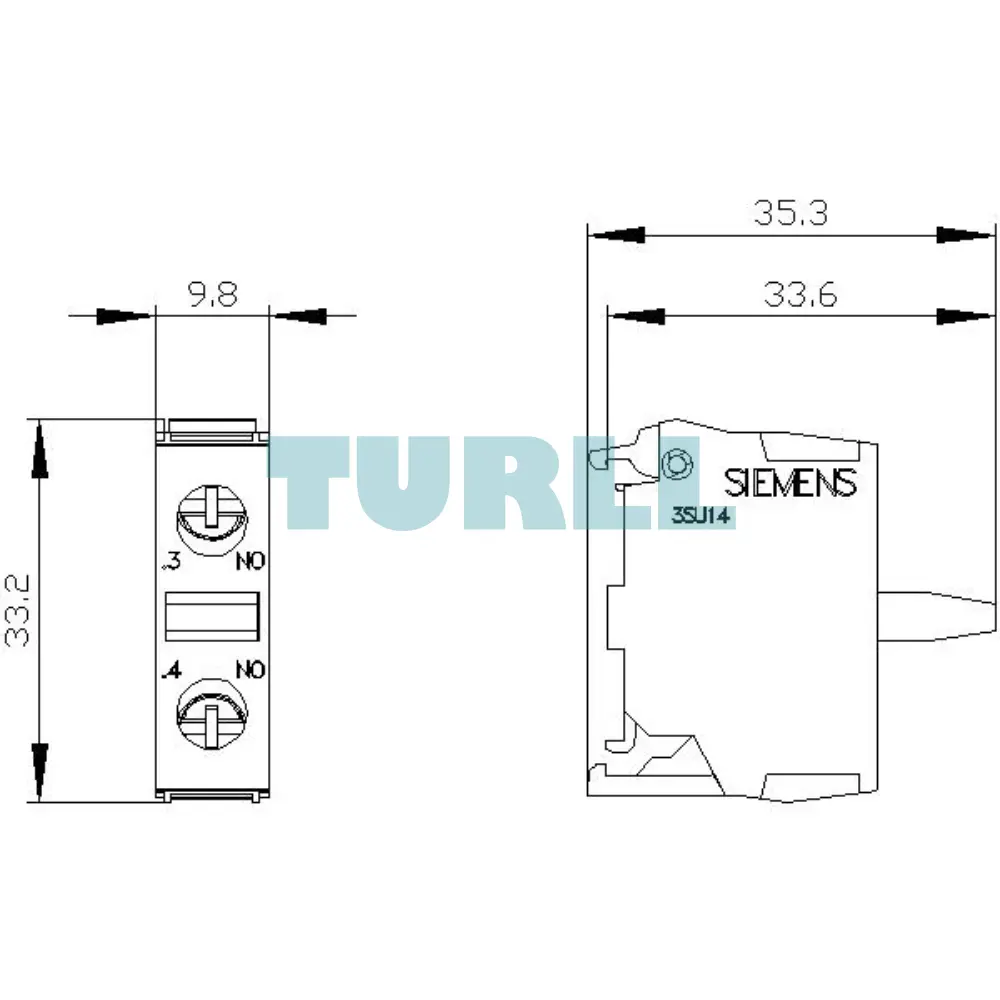 Siemens 3SU1400-2AA10-1BA0 Contact Module, 1 NO Contact, Screw-Type Terminal Original Brand new 3 Siemens 3SU1400-2AA10-1BA0 Contact Module, 1 NO Contact, Screw-Type Terminal