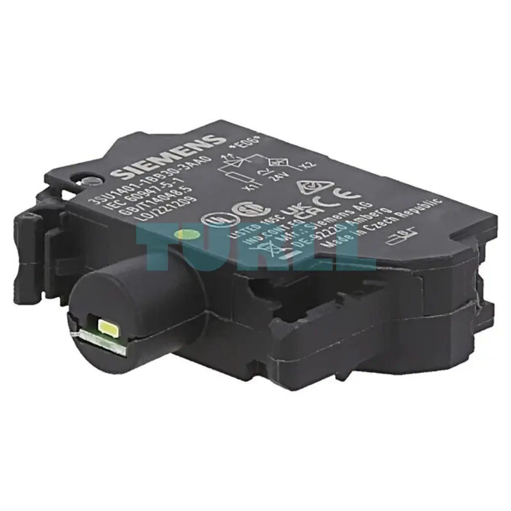 Siemens 3SU1401-1BB30-3AA0 LED Module, 24V AC/DC, Yellow, Spring-Loaded Terminal Original Brand New 1 Siemens 3SU1401-1BB30-3AA0 LED Module, 24V AC/DC, Yellow, Spring-Loaded Terminal