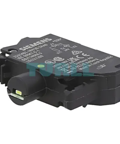 Siemens 3SU1401-1BB30-3AA0 LED Module, 24V AC/DC, Yellow, Spring-Loaded Terminal
