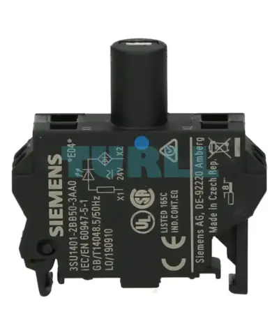 Siemens 3SU1401-2BB50-3AA0 LED Module, Blue, 24V AC/DC, Spring-Loaded Terminal, Floor Mounting