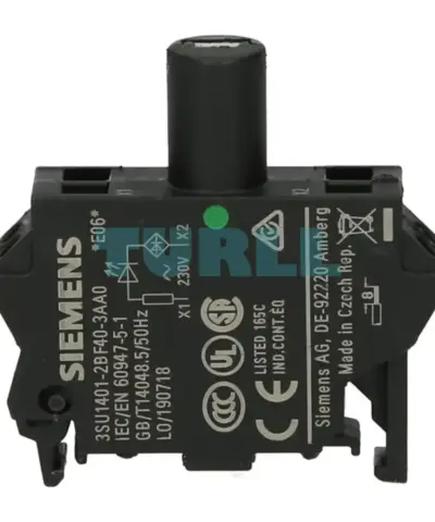 Siemens 3SU1401-2BF40-3AA0 SIRIUS ACT LED Module 230V AC, Green, Spring-Type Terminal
