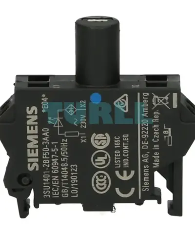 Siemens 3SU1401-2BF50-3AA0 Blue LED Module, 230V AC, Spring-Type Terminal, Floor Mount